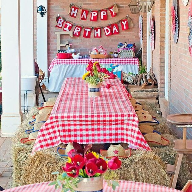 Bebê e Tal - festa de 1 ano: festa fazendinha com elementos disponíveis em casa 