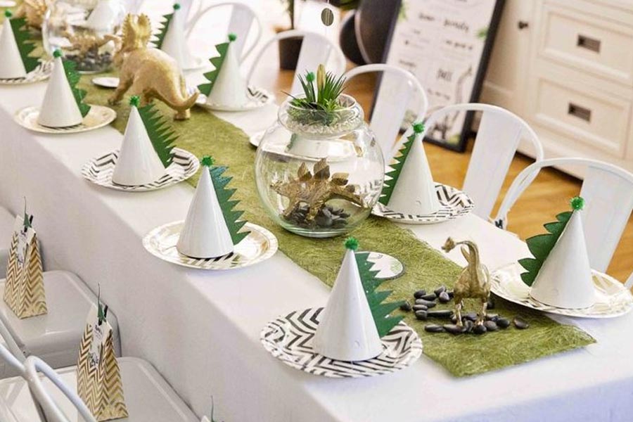 Decoração de papel para festa infantil sustentável