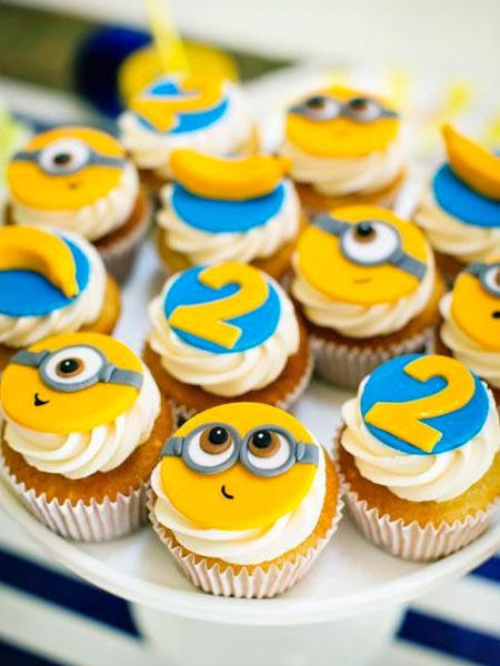 Cupcakes Festa Minions - Bebê e tal