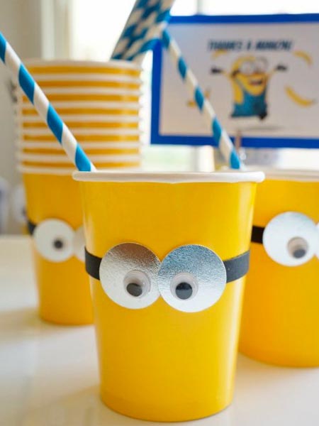 Bebidas Festa Minions - Bebê e tal