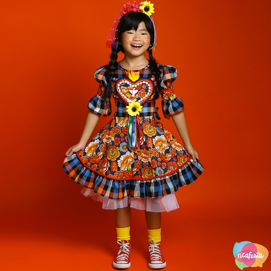 vestido infantil inspirações para a festa junina bebê e tal