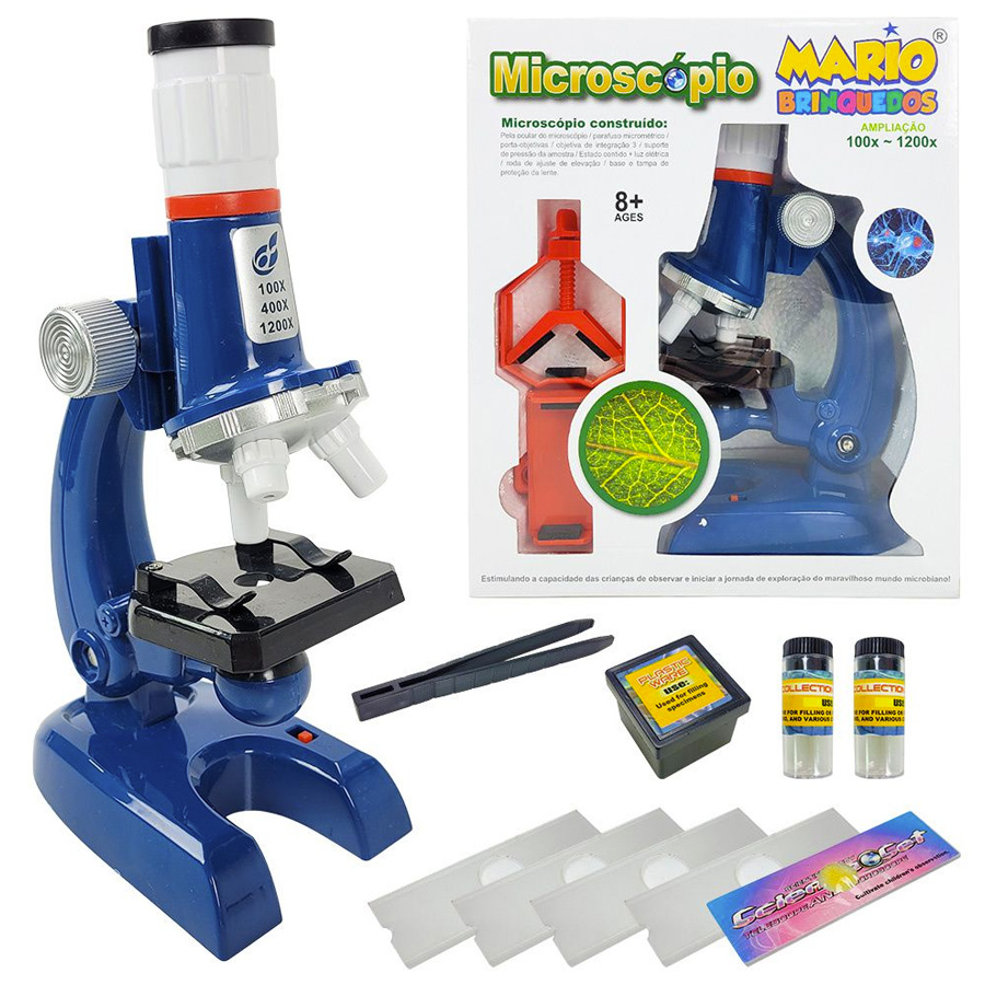 microscópio infantil bebê e tal