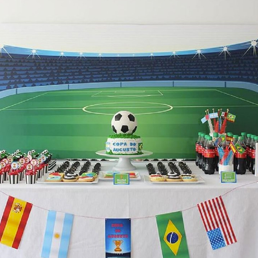 mesa do bolo decoração da copa bebê e tal