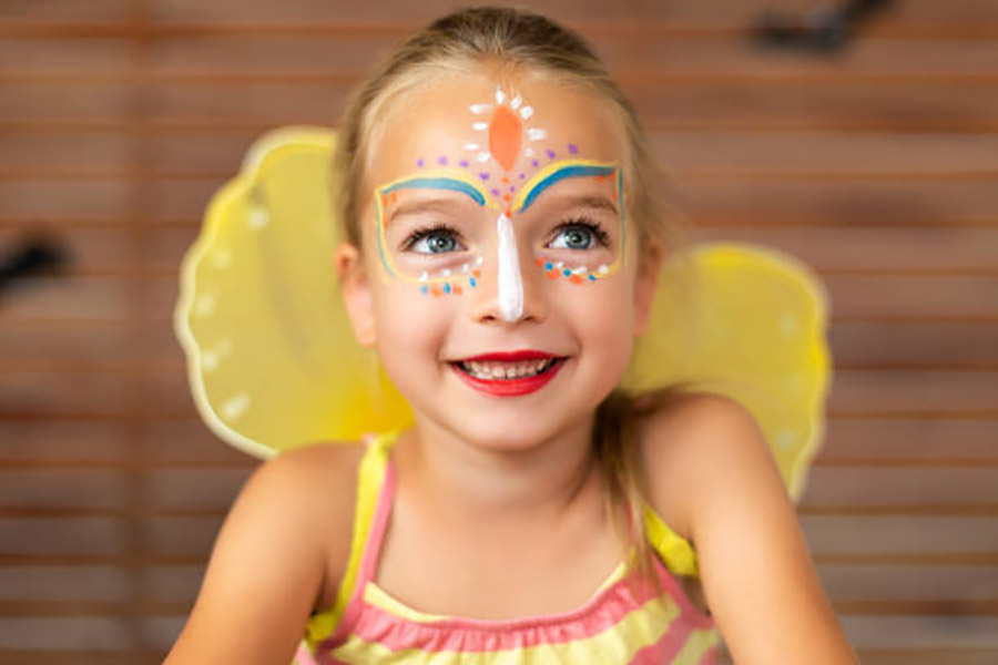 borboleta colorida para o carnaval bebê e tal