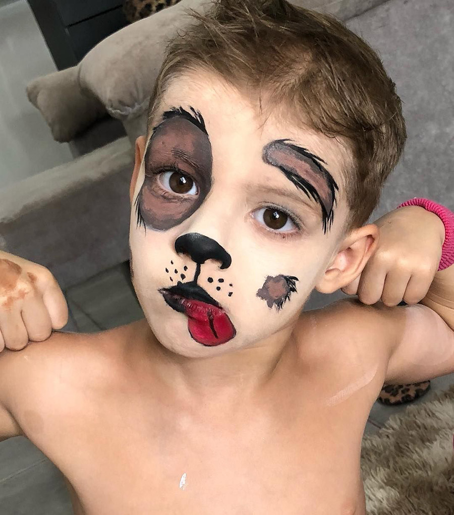 cachorrinho pintura facial bebê e tal